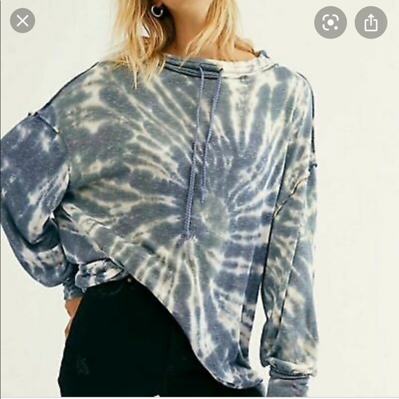 Free People Tops - Free People Best Catch Tie Dye Sweatshirt
